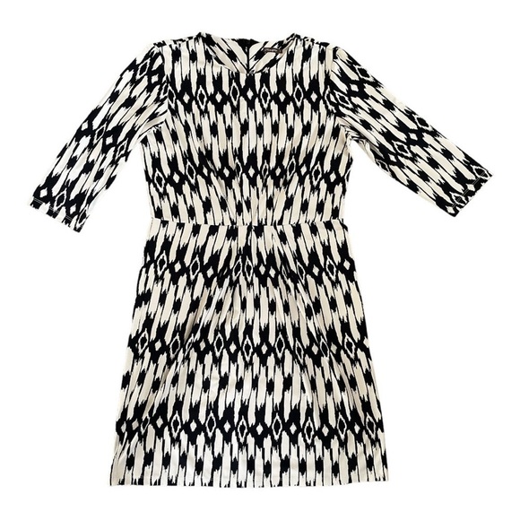 J. McLaughlin Mia Dress Catalina Cloth Black and White Size Large - Picture 3 of 14